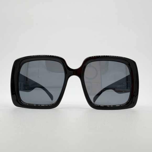 Oversized Square Sunglasses Black Retro Mod Thick Frame LS7180 UV400 Protection - Picture 8 of 8